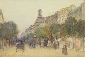El Boulevard des Italiens, París, 1887 de J. Little